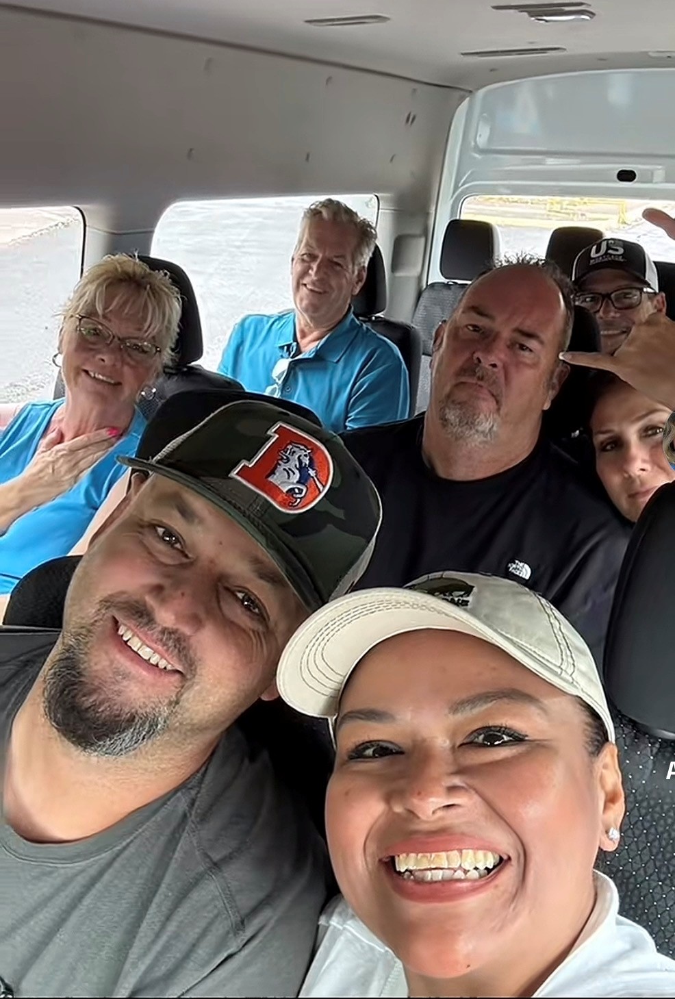 US Mortgage colleagues smiling together during a group outing